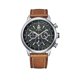 Reloj Citizen Hombre CA0880 15X Piel Marron Acero Cronografo Analogico