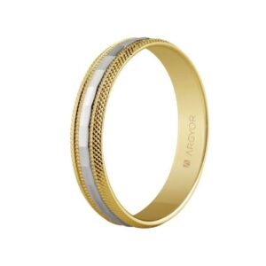 alianza oro bicolor 18k 18 5240115