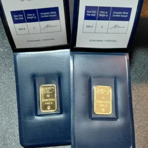 lingote de oro de 24k de 5g